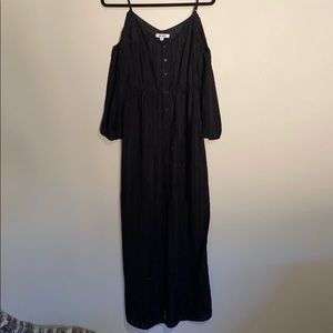 Very sexy black long BB Dakota sheer mini peep